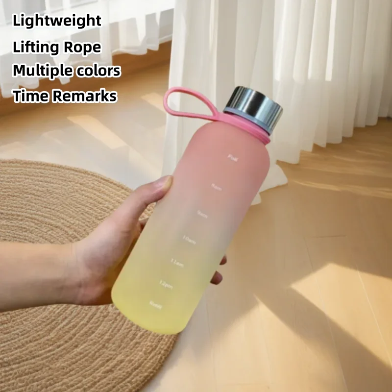 زجاجة مياه بمقبض غير لامع سعة 550 مل - كوب رياضي خارجي محمول مع غطاء مانع للتسرب، مادة متينة للكمبيوتر الشخصي