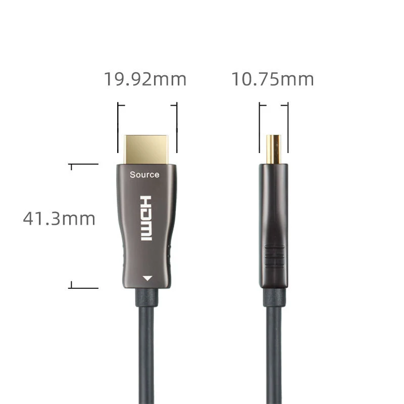 Tubo per filettatura 4k linea di collegamento ad alta definizione in fibra ottica Hdmi progetto di decorazione per Home Cinema linea in fibra ottica Hdmi