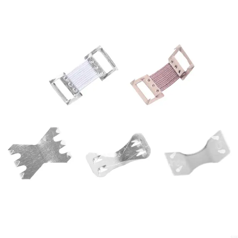 100 Pcs Elastic Aluminum Bandage Clips Stretch Metal Clips Replaceable