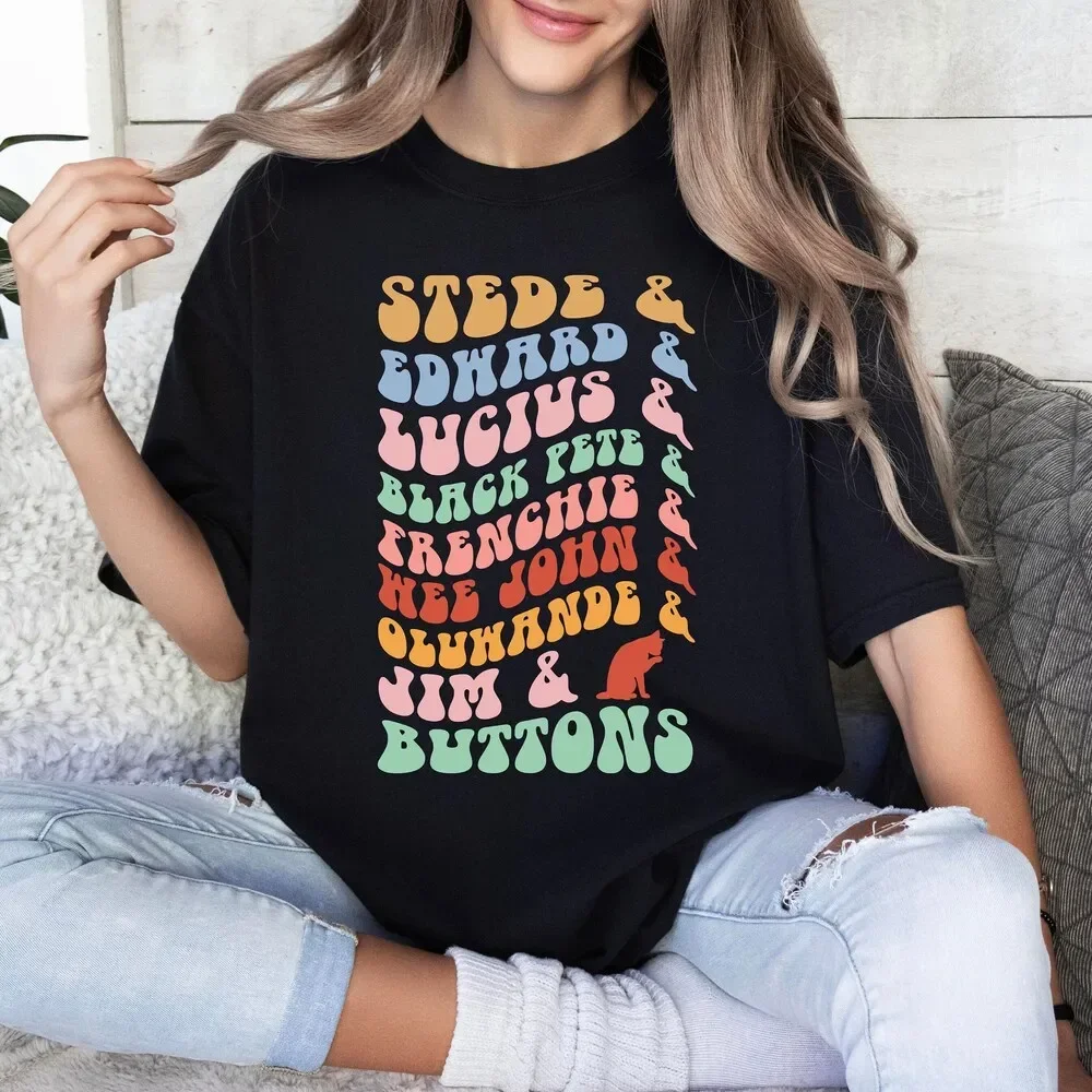 علمنا يعني أسماء شخصيات الموت تي شيرت ريترو Ofmd Blackbeard Stede Bonnet Lgbtq #1