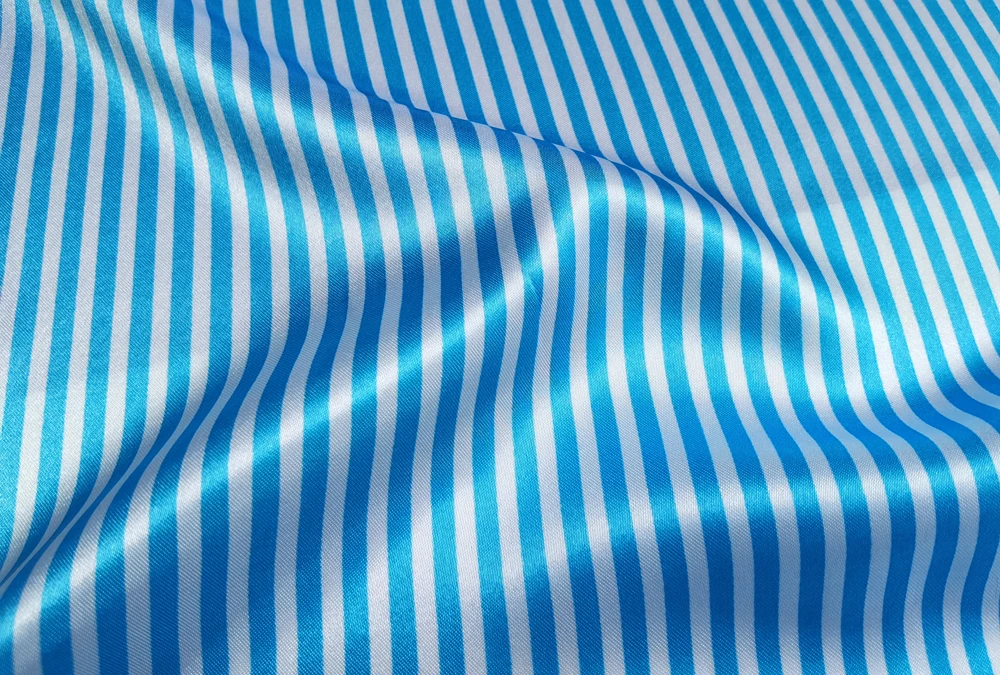Satin-Stoff 58 Zoll Breit | 2 Meter | 5 Meter | Gestreiftes Material Futterstoff Seidiger Satin Großhandel – Detail 31
