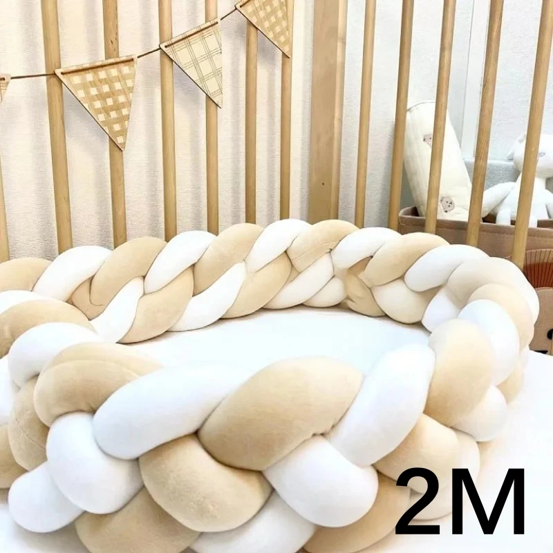 1M 2M 3M Baby Bumper Crib Protector Baby Bed Cushion for Infant Room Baby Cot Bumper Anti-collision Room Decor Baby Bed Bumper image 3