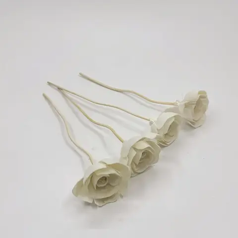 잔디와 나무 장미 4 조각 휘발성 스틱 에센셜 오일 디퓨저 호텔 DIY 향수 디퓨저 교체 스틱 홈 인테리어 필링 스틱