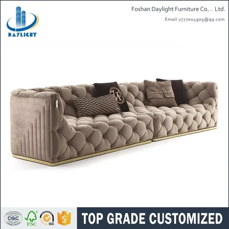 Hotel Customizable Made Villa Furniture Modular Sofa Set One Stop Solution Modern Italian High End Apartment Furniture