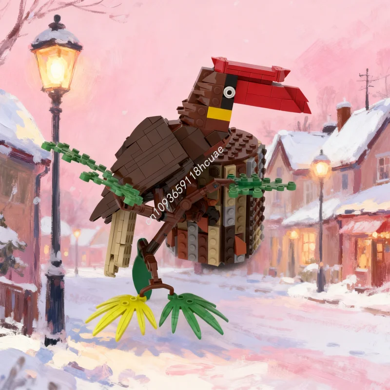 

509pcs MOC Rufous Hornbill Creator Model Building Blocks Construction Toy DIY Idea Creative Festival Gifts Education Brick