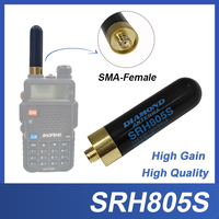 DIAMOND SRH805S SMA-F Female High Gain Dual Band Antenna For Baofeng UV-5R BF-888S 5RH Two Way Radio Walkie Talkie Accessories