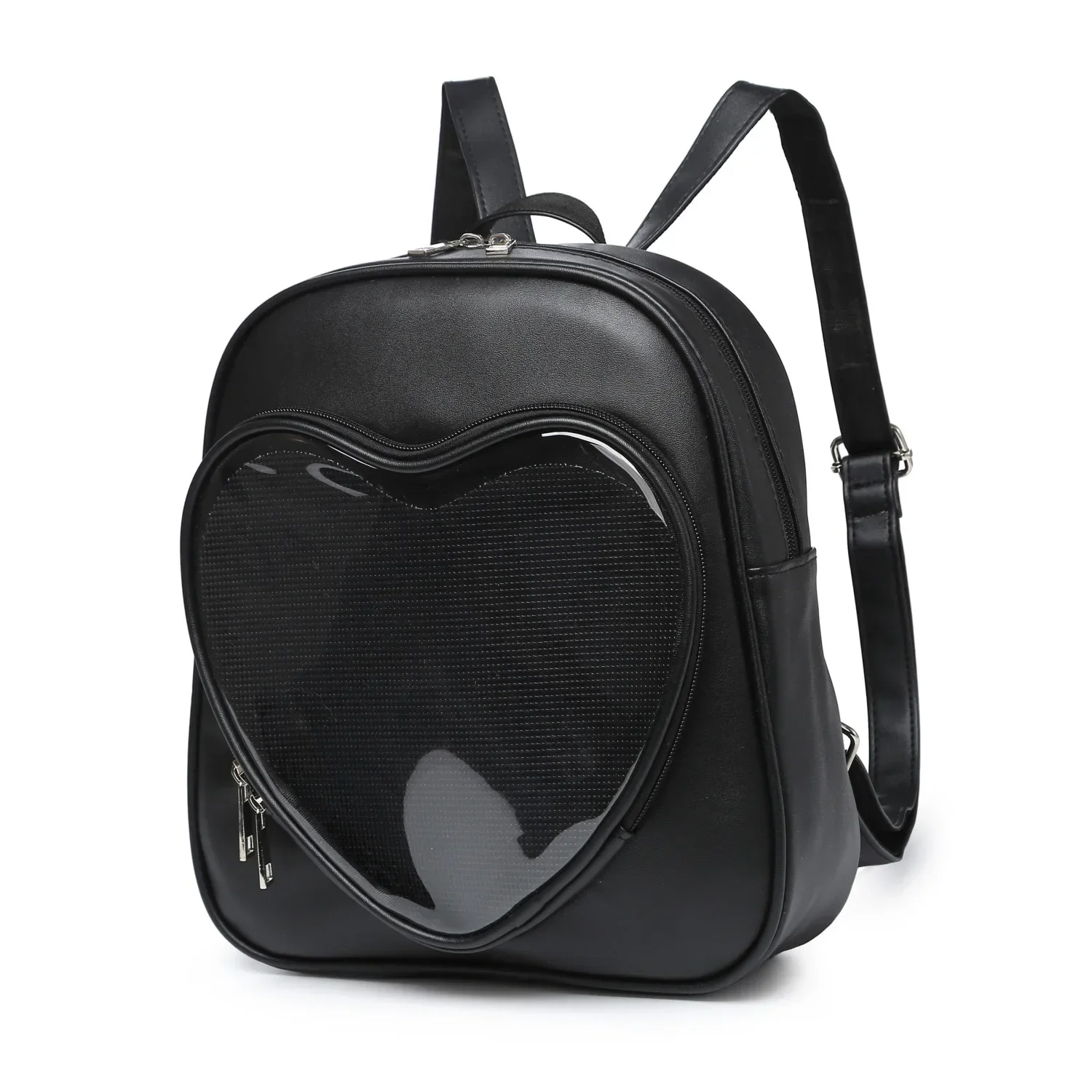 Uniform Bags Simple Casual Love Ita Shoulder Backpack Jk Daily Slung Pu Display Transparent Bag