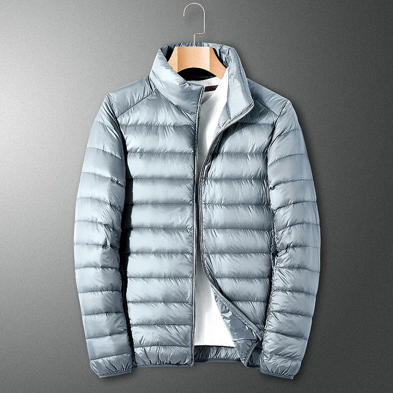 Chaqueta de plumón de pato para hombre, abrigo ligero de marca de lujo con forro de plumón de pato blanco 2024, chaqueta deportiva de ocio al aire libre, M-6XL, invierno, 90%