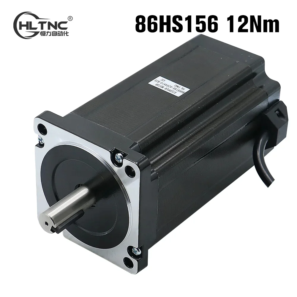 NEMA 34 Stepper Motor 86X156mm 12.5Nm 6.2A Diameter 14mm Dual Shaft Nema34 Stepping Engine 1700Oz-in For CNC Engraving Machine