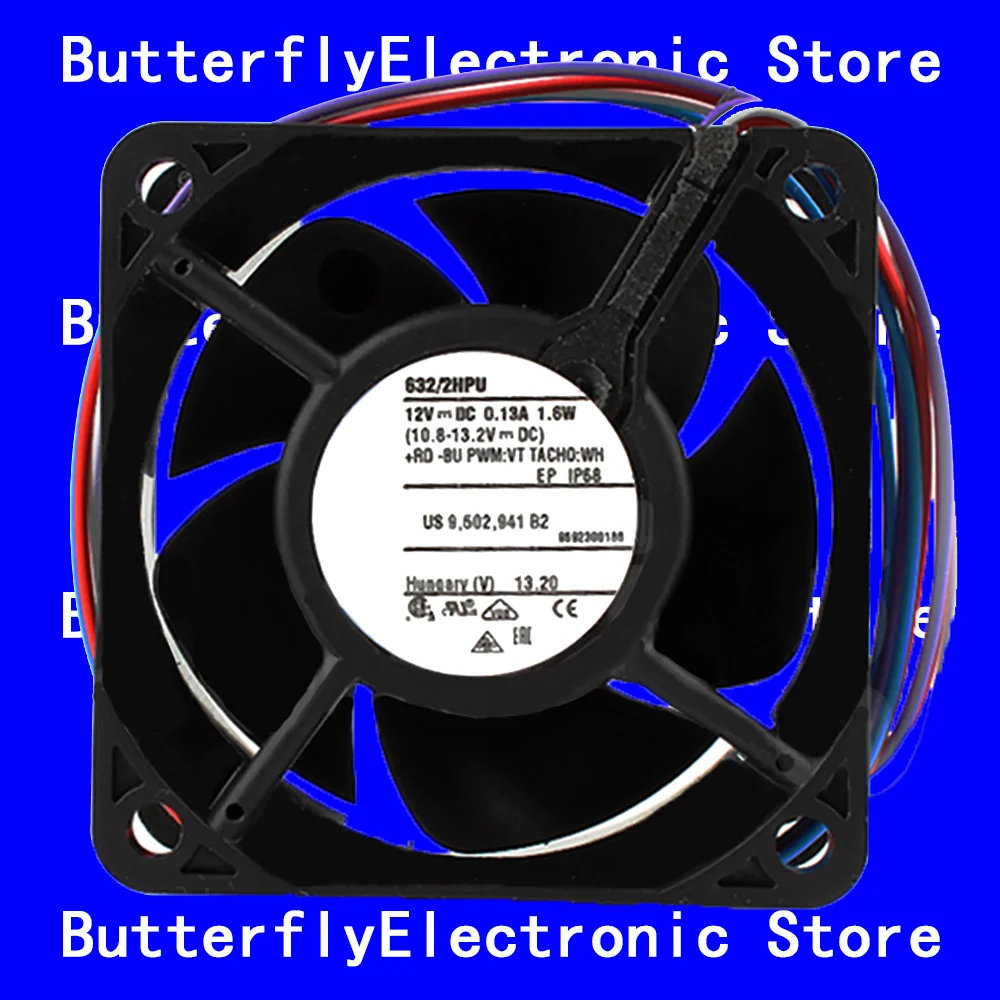 

NEW ORIGINAL 632/2HPU DC12V 0.13A 1.6W COOLING FAN 6025 6CM 60*60*25MM