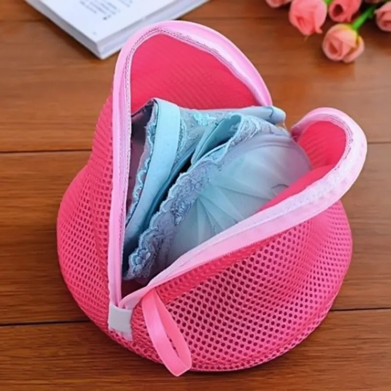 Mesh Laundry Bag Polyester Laundry Wash Bags Coarse Net Laundry Basket Laundry Bags For Washing Machines Mesh Bra Bag 1pcs