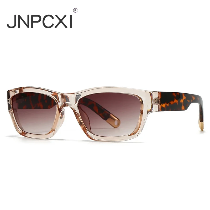 JNPCXI New Fashion Square Men Sunglasses Women Ins Popular Gradient Shades Sun Glasses UV400