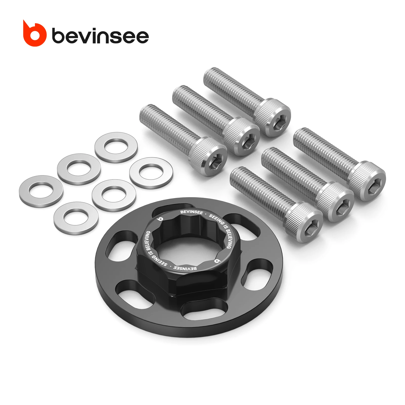 BEVINSEE Aluminum Crank Hub Bolt Capture Kit for BMW N54 Engine 1 Series 1M 3 Series E90 E92 E93 335i Z4 E89, Sturdy & Durable