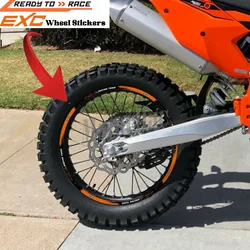 Für ktm exc Rad aufkleber Motorrad zubehör excf f 125 150 200 250 300 350 400 450 500 520 525 530 2012 2013 2014 2016 2024