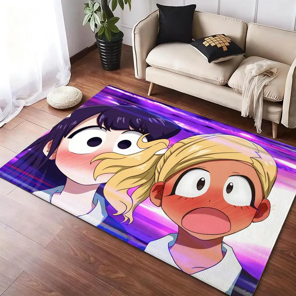 

K-Komi Cant Communicate Floor Mat Soft Thickened Non-Slip Door Mat for Living Room Home Decor Flannel Rugs