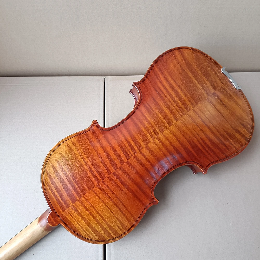 Over 20 years Tiger patterned maple violin handmade Italian vintage oily varnish 4/4 Violin set violino brazilian bow with Box