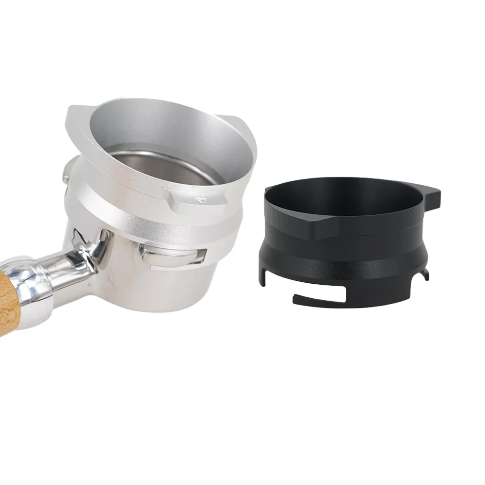 حلقة جرعات القهوة المصنوعة من سبائك الألومنيوم قابلة للدوران 4 مم - ملحق قمع استقبال مسحوق القهوة لآلات القهوة Breville