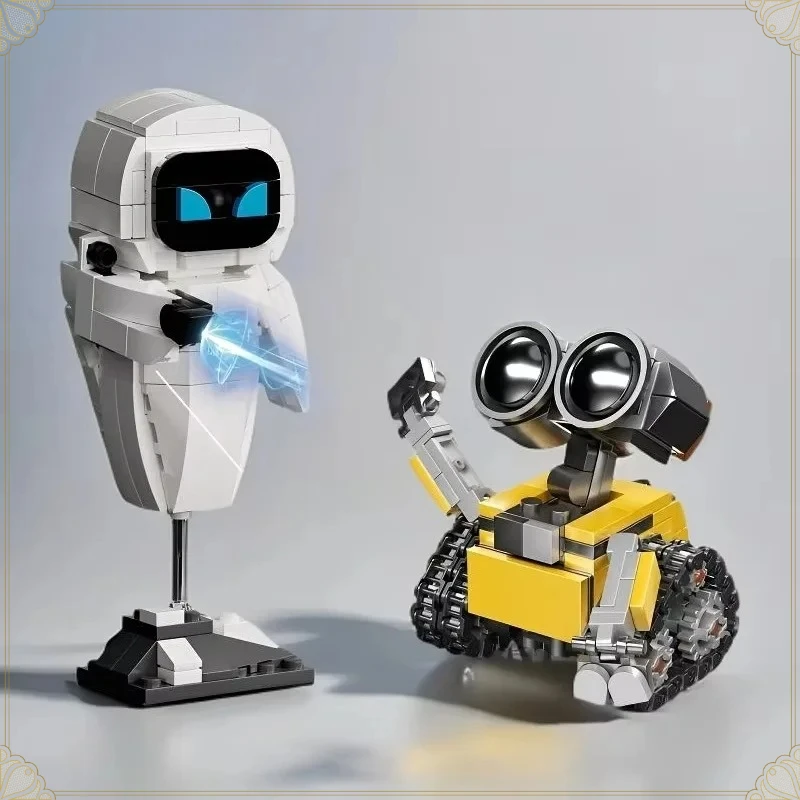 Kit de modèle de robot à petites particules Wall-E Eve, figurine d'action, jouet éducatif pour garçon, jouet à construire, objet de collection, sans effets spéciaux