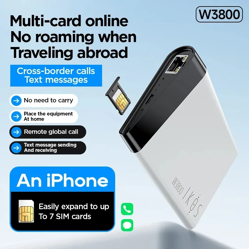IKOS 4G Network SIM Parts Tray Adapter with Free Roaming Cost Fee