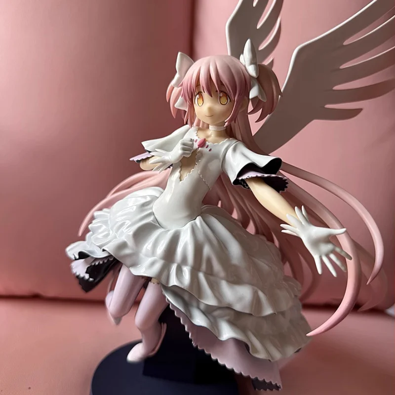 Genuino Bandai Banpresto Akemi Homura Madoka Kaname figura de acción juguete Anime Evolve Puella Magi Madoka Magica la muñeca rebelión