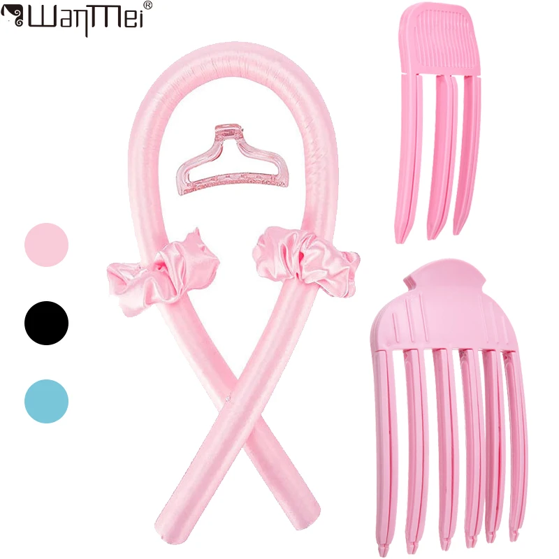 Heatless Curling Rod Headband Volumizing Hair Clips Set Fluffy Hairpin Soft Curls and Bangs Hair Styling Accessories for Women