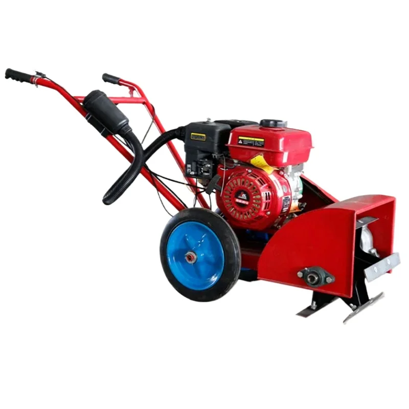 

Multifunctional Hand Push Weeder, Small Agricultural Ditching Micro-tillage Rotary Tiller for Orchard Use （customized）