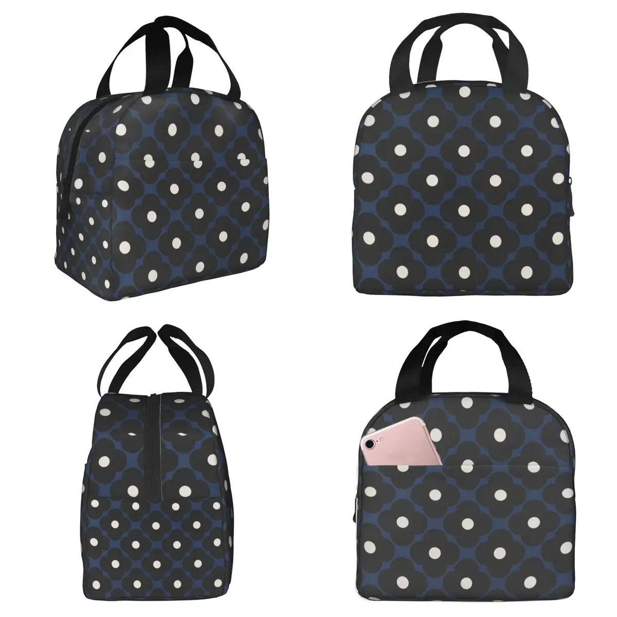 

Термосумка для обедов Orla Kiely Flowers Abstract для детей, школьная термосумка-холодильник, герметичный контейнер для еды