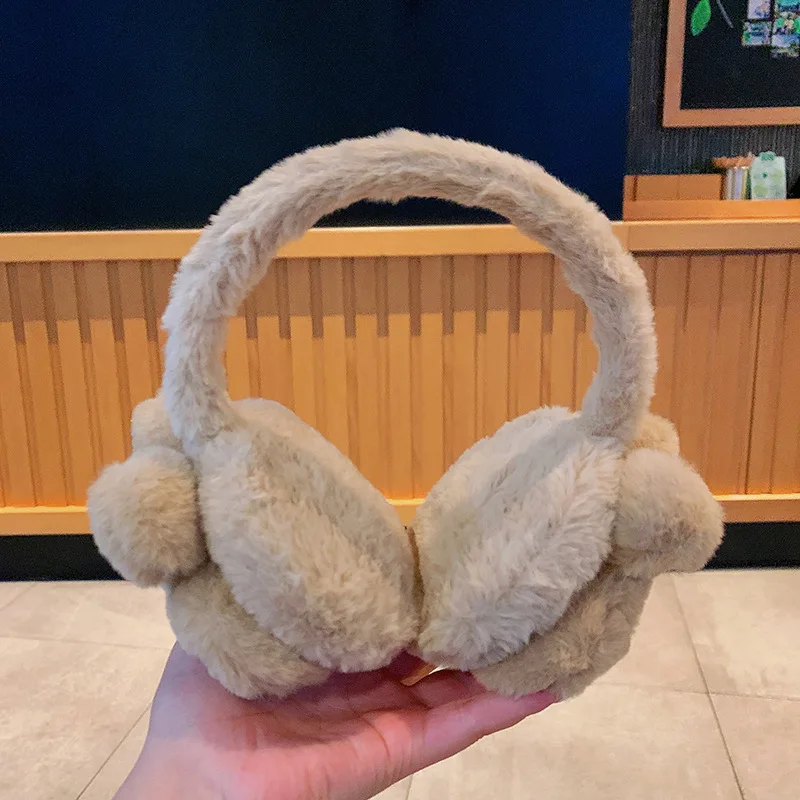 أكواب الأذن الشتوية الدافئة الإناث لطيف غطاء الأذن الطالب الشتاء حماية الأذن أفخم حقيبة الأذن غطاء الأذن المطرزة التجمد