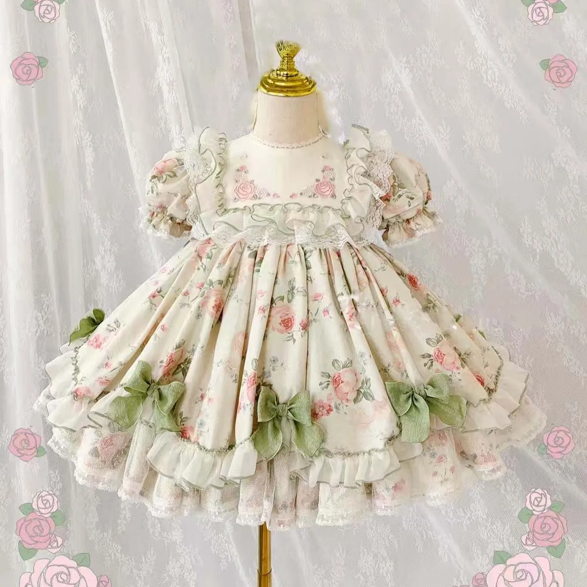 bebe-fille-ete-rose-broderie-turc-vintage-princesse-rose-robe-florale-pour-anniversaire-vacances-fete-eid-photographie-b393