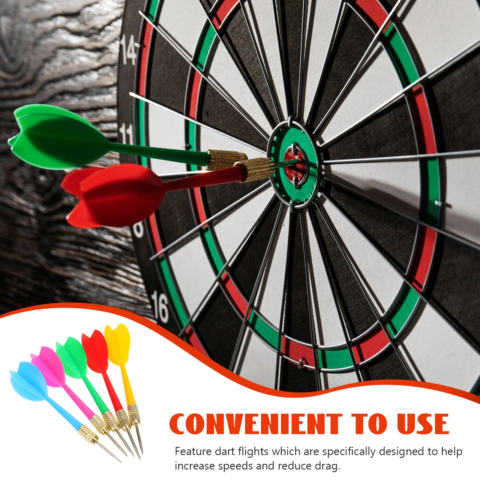 

15pcs Colorful Metal Tips Outdoor Game Supplies Plastic Playthings Enhanced Training Practice Set For Indoor