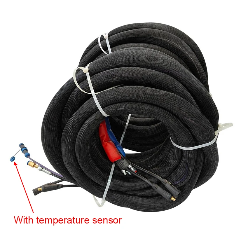 High Pressure Spray Foam Machine Accessories Polyurethane PU Foam Hose Heating Hose Heater Pipe 5700PSI 15 Meters 3/8-inch 9.5mm