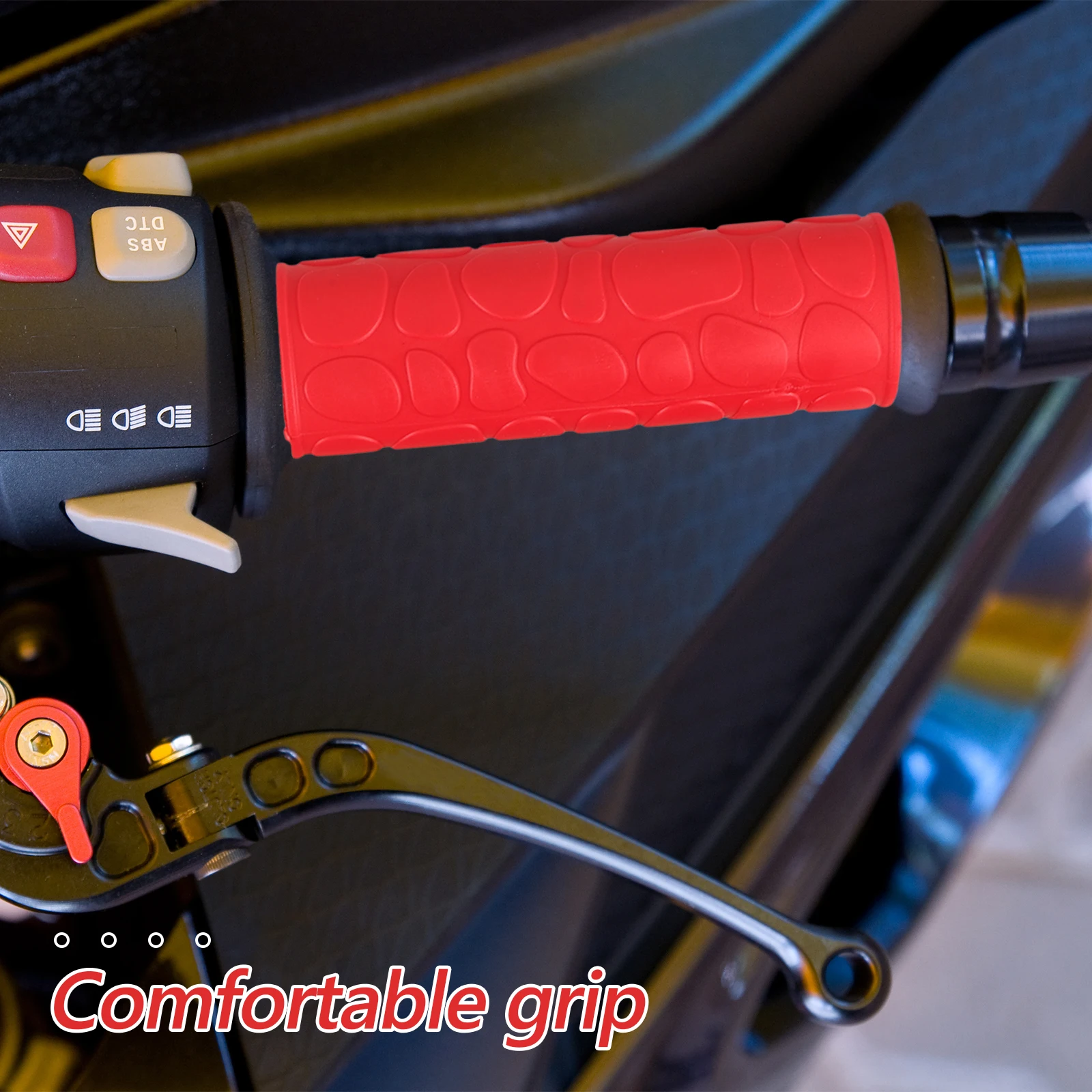 

1 set 1 Set Motorcycle Handlebar Covers Soft Grip Ergonomic Anti Slip Hand Grips For Motorbike Electric Bike Accessories
