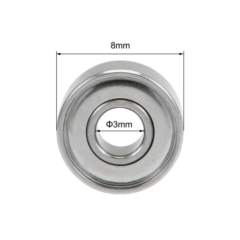 Frete grátis 10 pçs ABEC-5 693zz 693z 693 zz rolamento 3x8x4mm rolamentos de esferas em miniatura alta qualidade 619/3zz emq z3 v3 mini