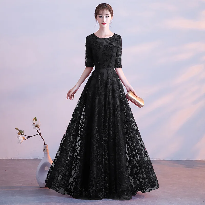 SZMQ-2023#Evening Dress Women 2024 New Spring/Summer Banquet Long Elegant Princess Celebrity Party Dress Front Long Back Short