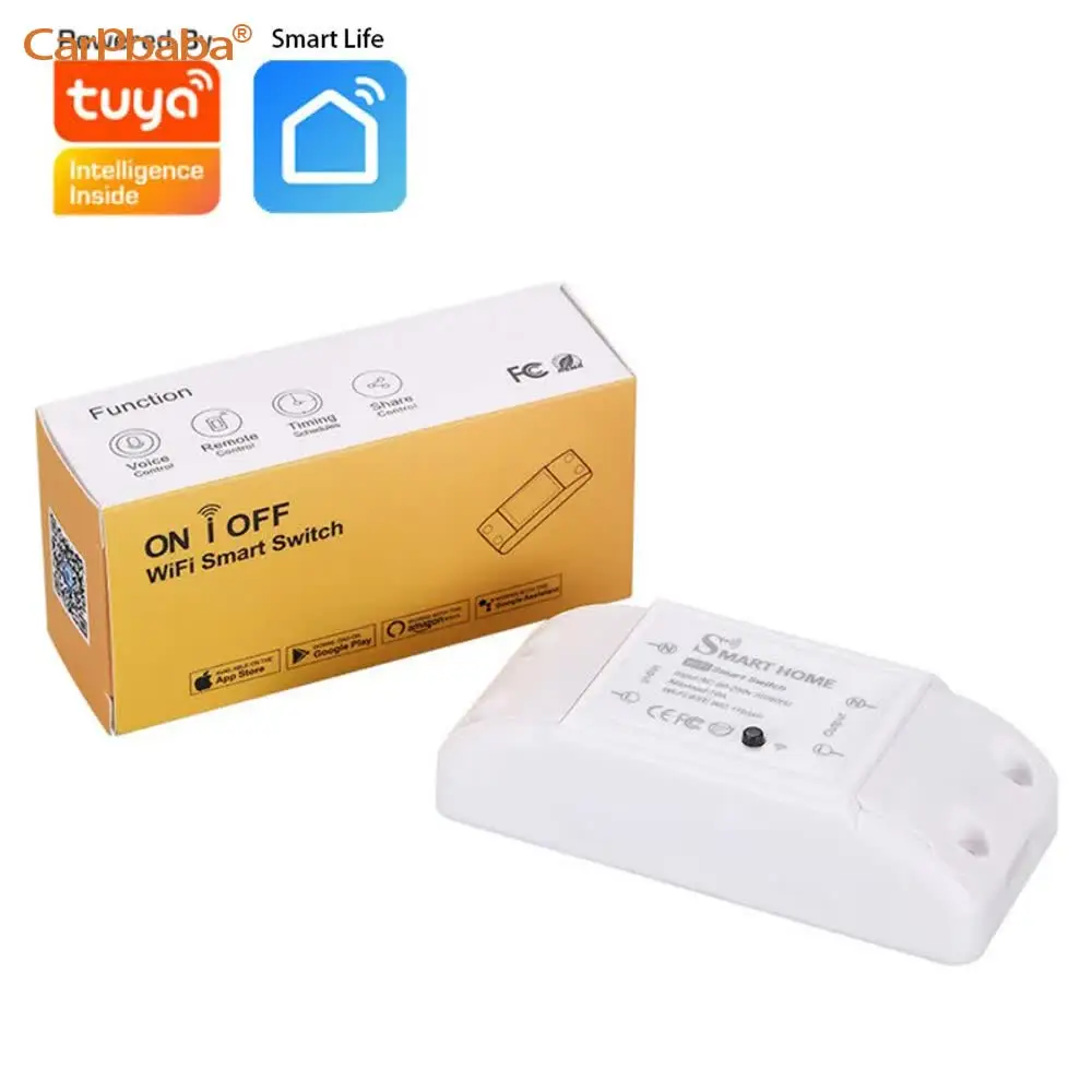 Tuya Smart Life WiFi & Bluetooth Dual/RF433 Mode Switch - Remote Control Smart Device for Smart Home Automation