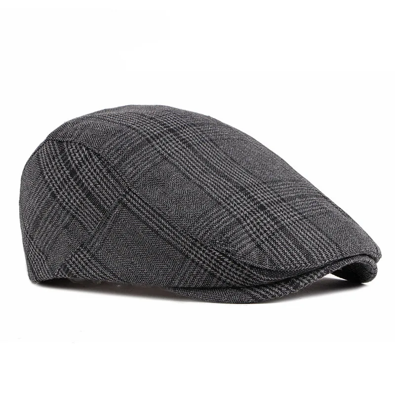 Wiosna lato nowy dla mężczyzn Beret moda naprzód czapka kobiety literatura brytyjska kapelusz męski Trend Sunhat płasko zakończony Solid Unisex D48