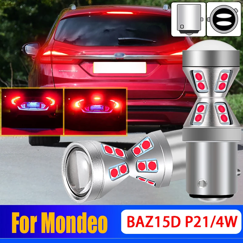 2X Canbus No Error P21/4W 566 LED Tail Brake Light Bulb BAZ15d Lamp For Ford Mondeo 2000 2001 2002 2003 2006 2010 2011 2012 2014