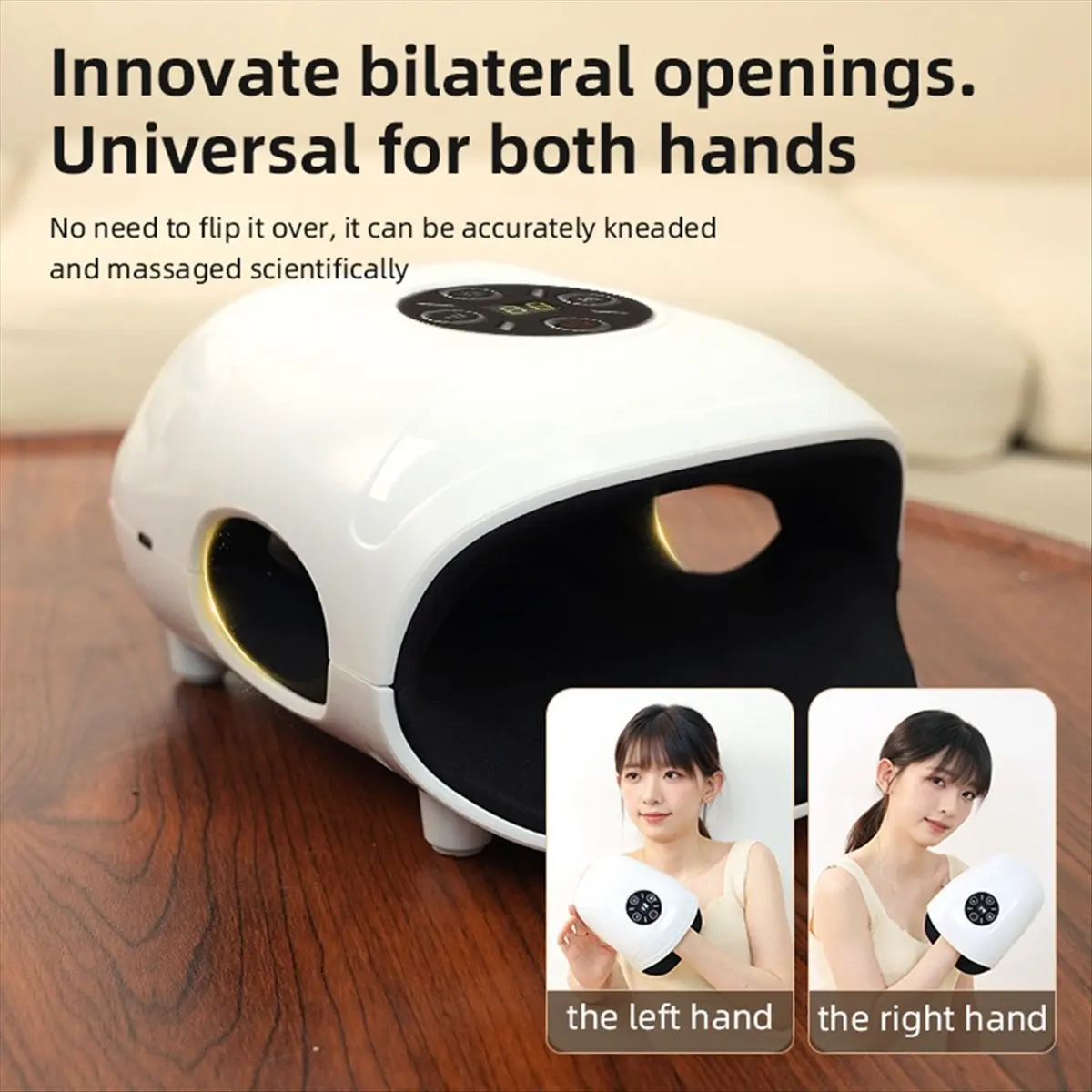 （ON SALE）Hand Heat Compress Massager Heated Air Pressure Massager Electric Hand Massager for Finger Joints for Arthritis