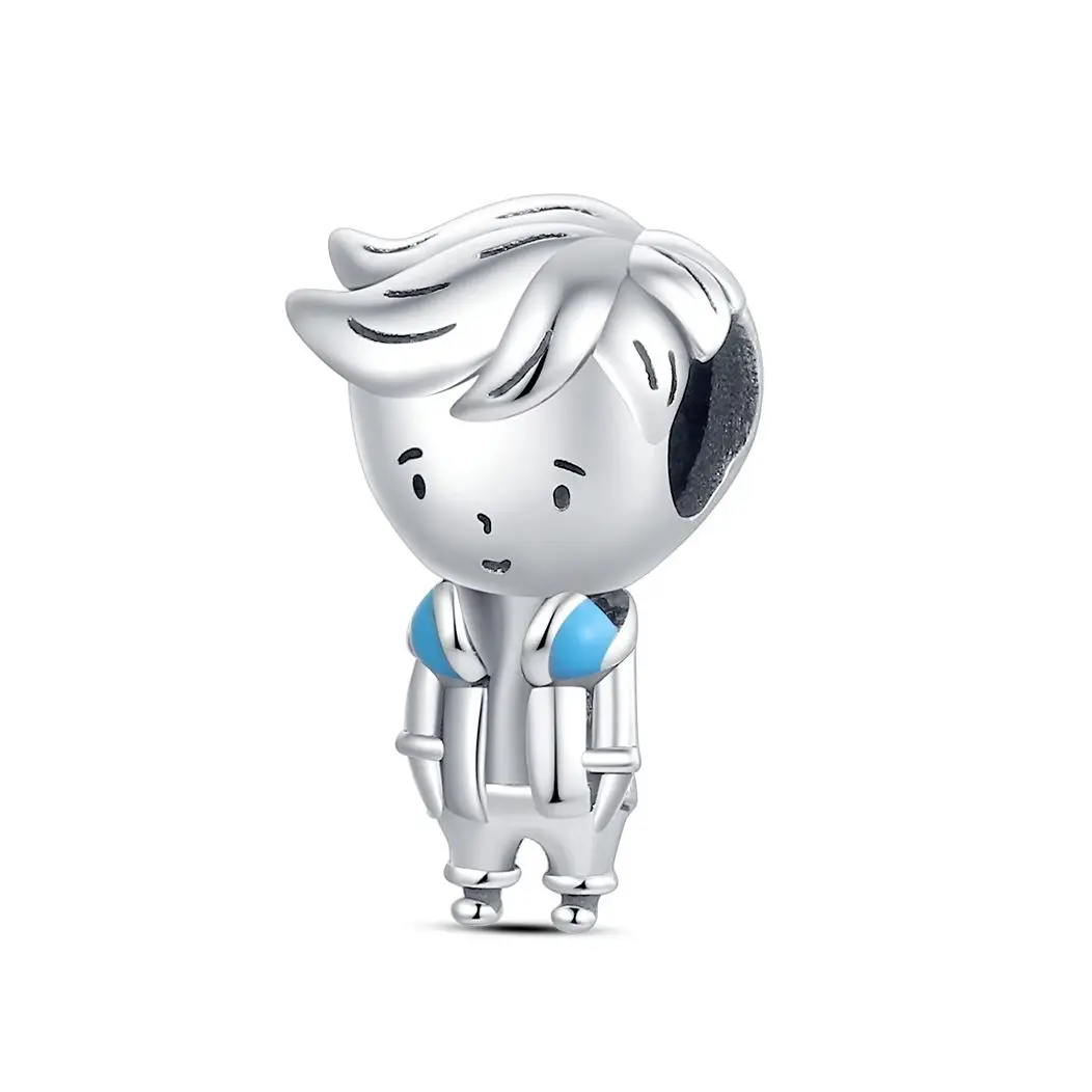 

925 Silve Charm Boy Bead Fit Snake Bracelet Making For Lady Original Fashion Jewelry Gift