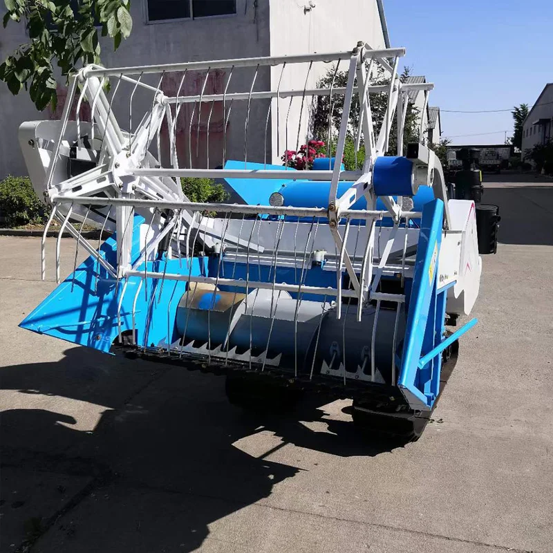 Small Crawler Rice and Wheat Combine Harvester  Soybean/lupin Harvester  Quinoa/millet/buckwheat