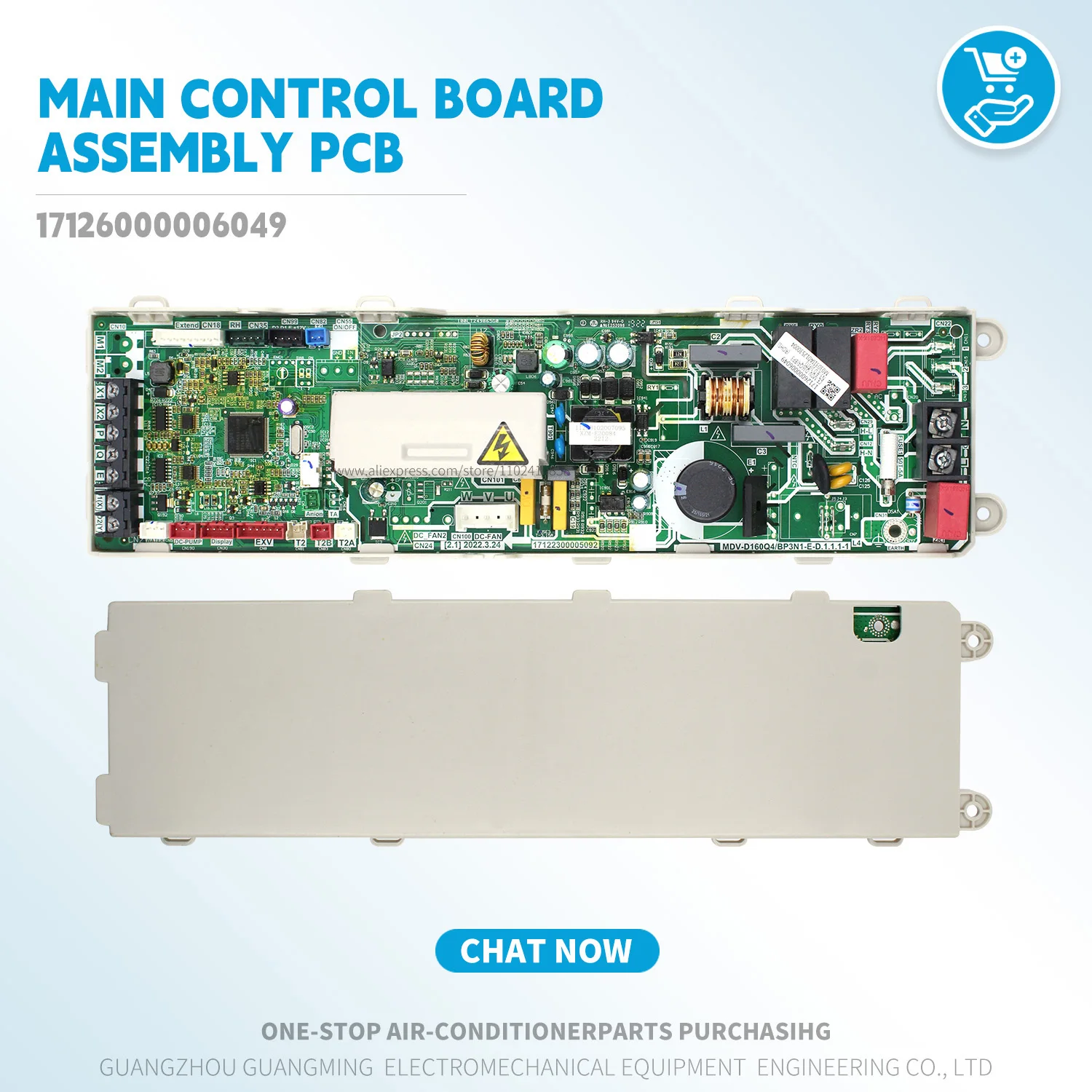 

New Indoor Main Control Board Assembly pcb 17126000006049 For Midea VRF Unit CE-MDV-D36Q4-BP3N3-B.D.1(FIT) air conditioner parts