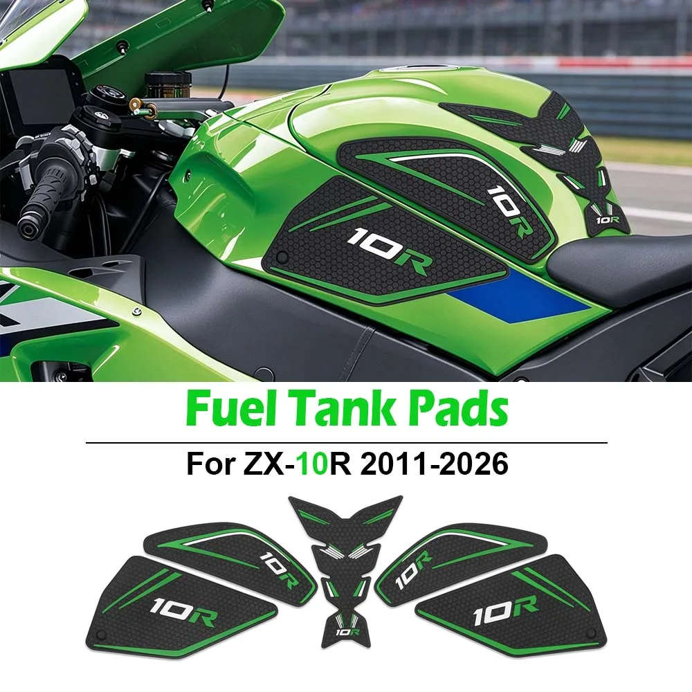 For Kawasaki Ninja ZX-10R ZX10R ZX 10R 2011-2026 2025 2024 Motorcycle Accessories Fuel Tank Pad Side Knee Protection Stickers