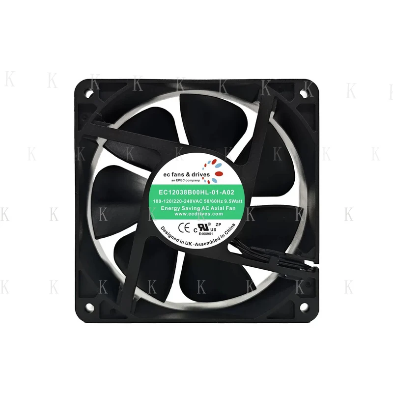 Вентилятор охлаждения C FOR 1PCS EC12038B00HL-0 wbr/ 1-A02 12038, 110–120 В переменного тока, 9,5 Вт, 12 см