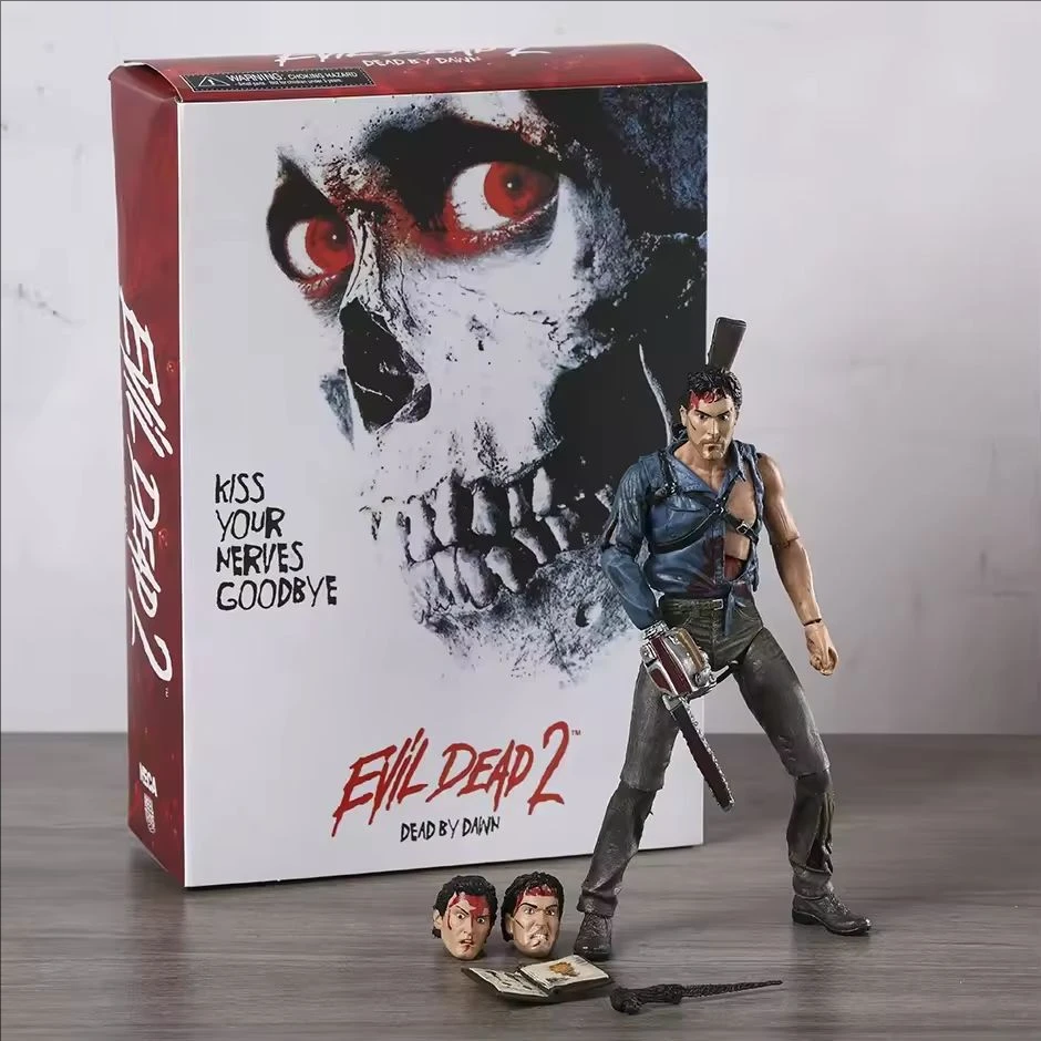 NECA Evil Dead White Variant Box Dead By Dawn Ultimate Ash 7" Action Figure Doll Toys Model Garage Kit Gift