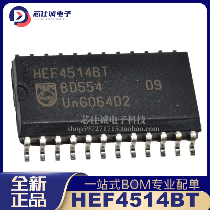Codificador Lógico SMT SOP-24, HEF4514BT HEF4514, Em estoque