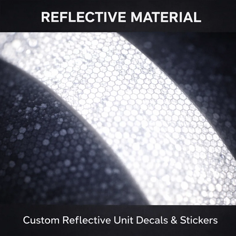 Custom Reflective Fleet Number Decal Personalized Lettering Number Sticker for Truck Business Vehicle