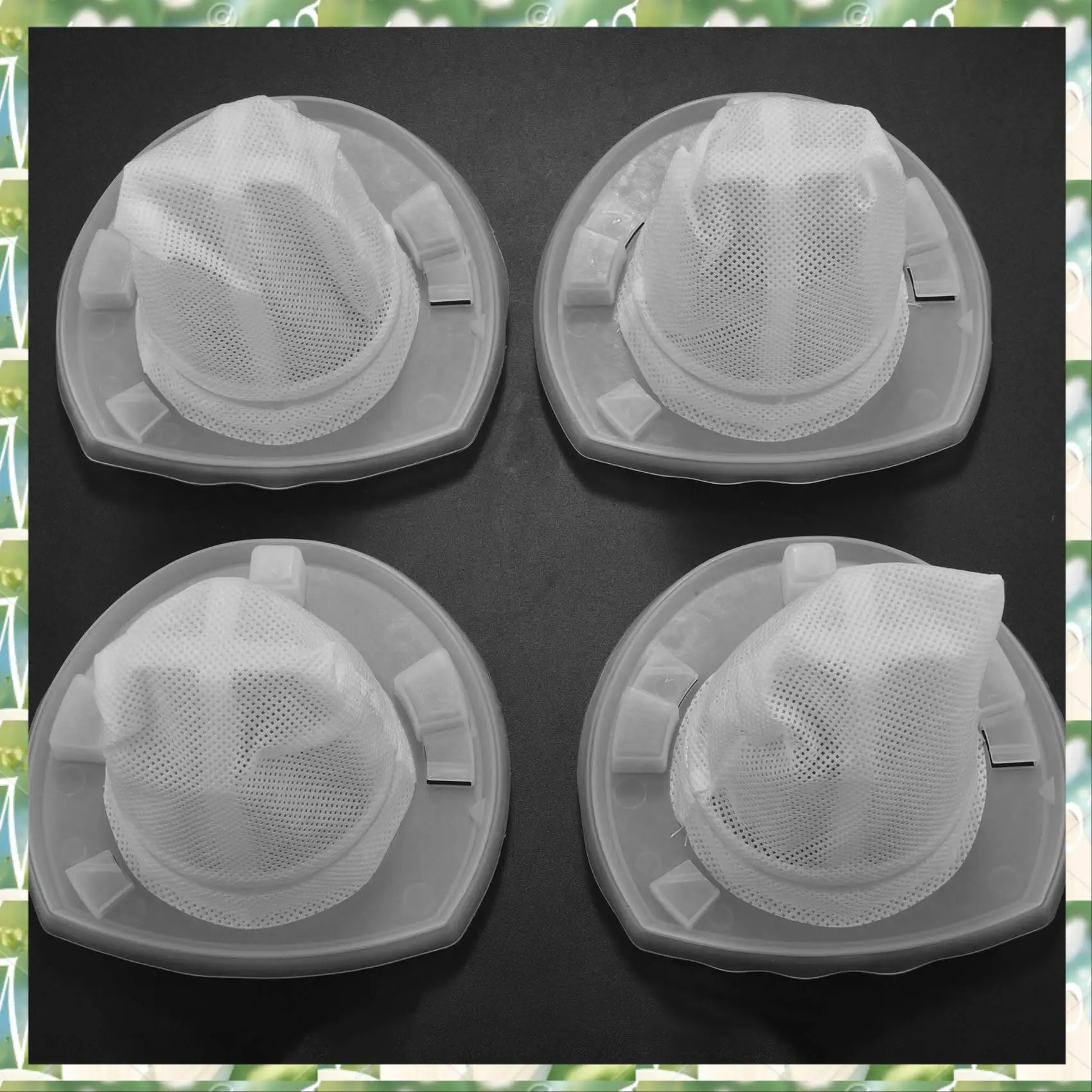 FIZP 4 Pack Replacement For Black & Decker VF110 Filter, Part Compatible With Black & Decker CHV1410L, CHV1510, CHV9610, CHV1210