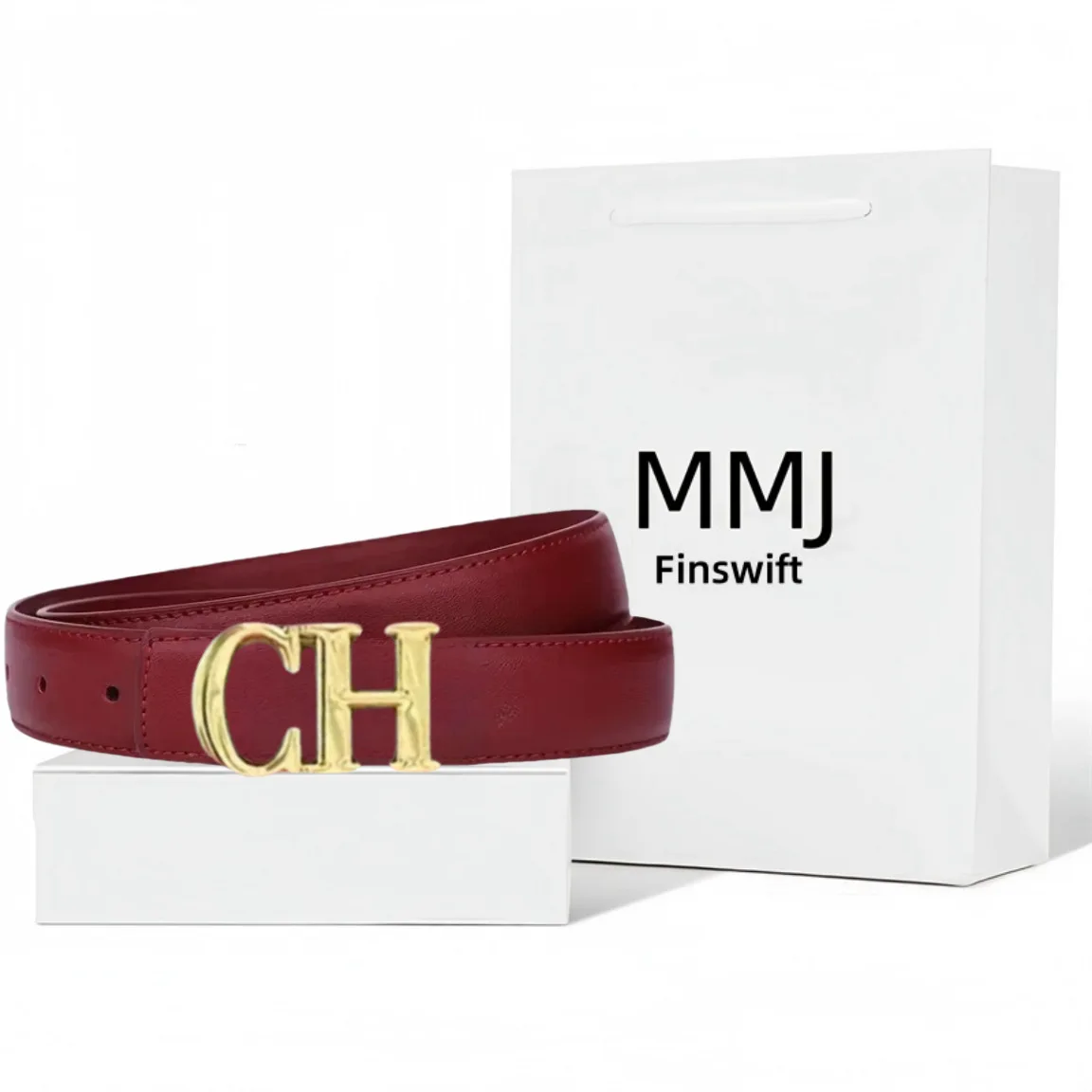 ​ ​ حزام جلد البقر الجديد الفاخر للنساء لعام 2025 على الوجهين - حزام خصر مزخرف على الموضة الراقية للسراويل والفساتين ​ ​