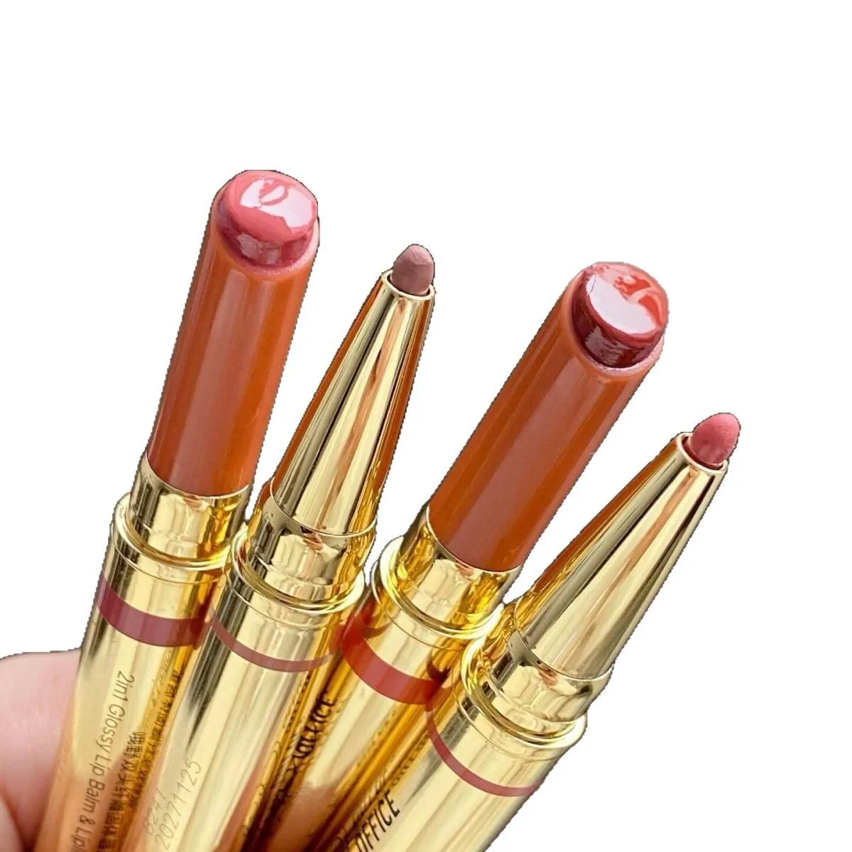 OUT OF OFFICE double-headed mirror solid lip gloss lips liner matte long-lasting lipstick lip plumper outline lipliner cosmetics