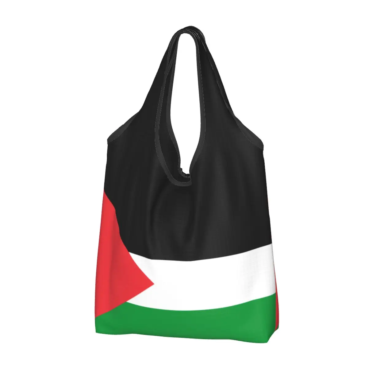 

Palestinian-Authority-Flag Grocery Bags Durable Large Reusable Recycle Heavy Duty Anime Shopping Eco Bag Washable Attached Pouch